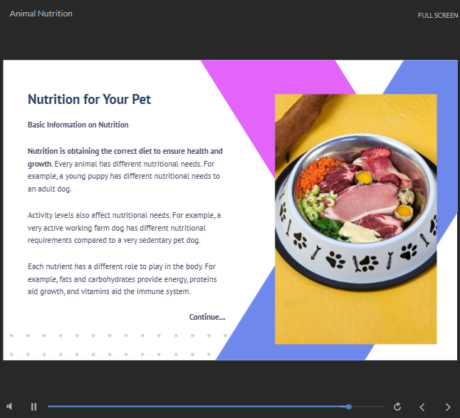Animal Nutrition and Diet